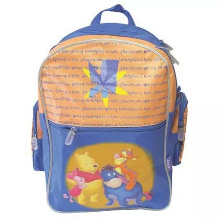 Batoh medvídek Pú a jeho kamarádi, modro-oranžový