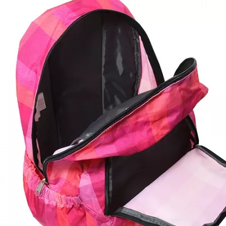 Batoh na volný čas Target, růžový kostkovaný