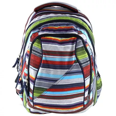 Batoh školní 2v1 Target, barevné pruhy