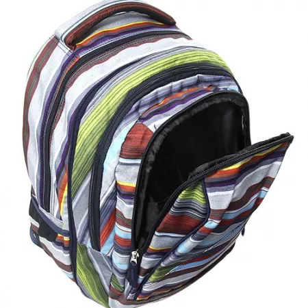 Batoh školní 2v1 Target, barevné pruhy