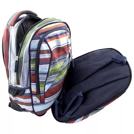 Batoh školní 2v1 Target, barevné pruhy