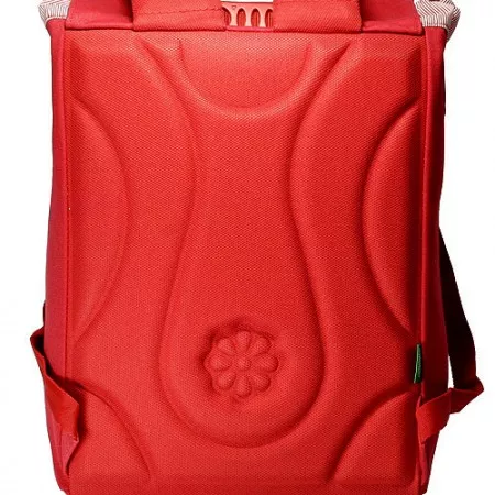Školní batoh Benetton, červený, 2 spony