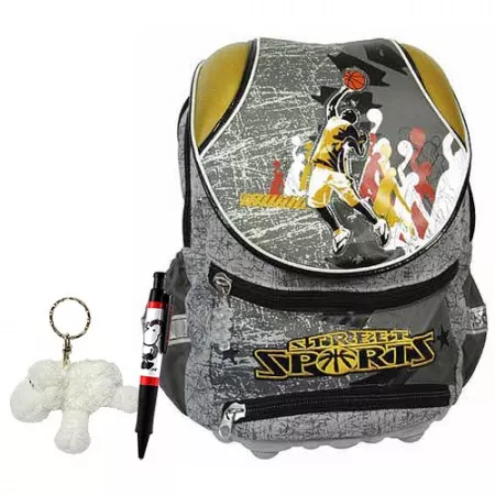 Batoh školní Cool 3-dílný set, basketbal