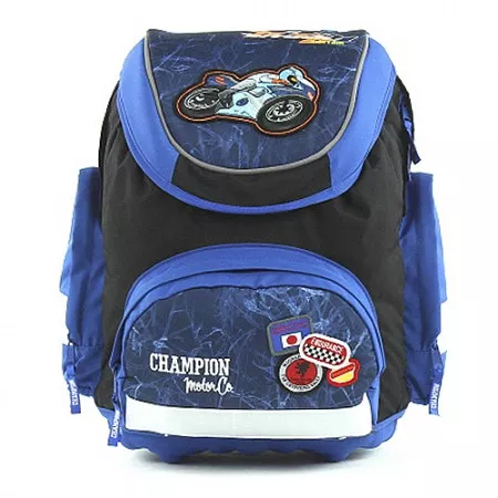 Batoh školní Fashion Line, motorka Champion