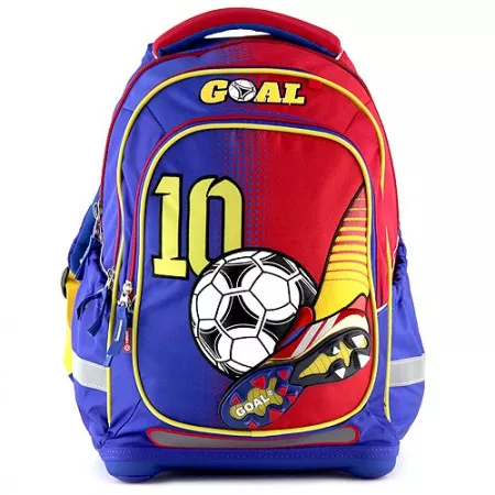 Školní batoh Goal, modro-červený 