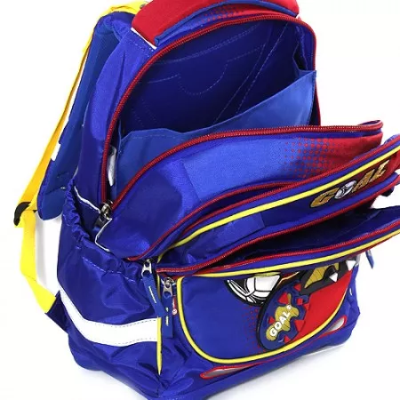 Školní batoh Goal, modro-červený 