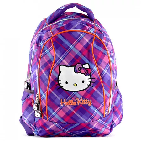 Školní batoh Hello Kitty, fialovo-růžový