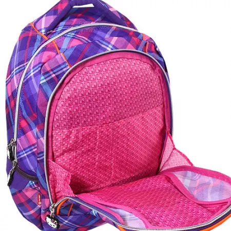 Školní batoh Hello Kitty, fialovo-růžový