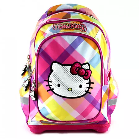 Školní batoh Hello Kitty, nášivka kočičky