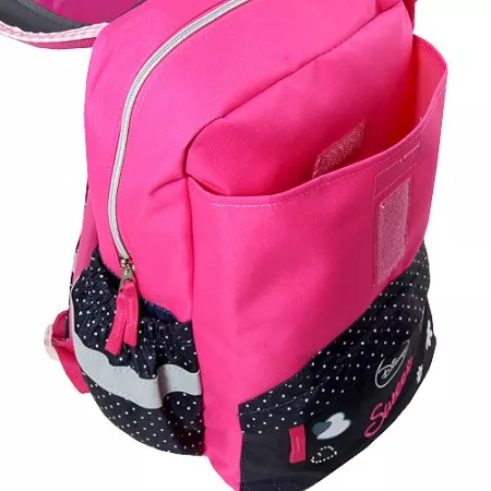 Batoh školní Minnie, modro-růžový, nápis Sweet