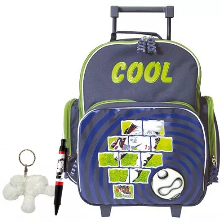 Školní batoh Cool trolley set, 3-dílná sada, football