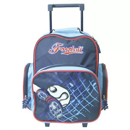 Školní batoh trolley Cool football - 3D kopačka a míč