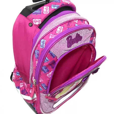 TARGET Batoh školní na kolečkách, Barbie s pejskem a kočičkou