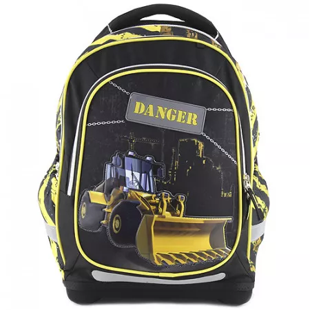Školní batoh Target, Danger/motiv buldozeru