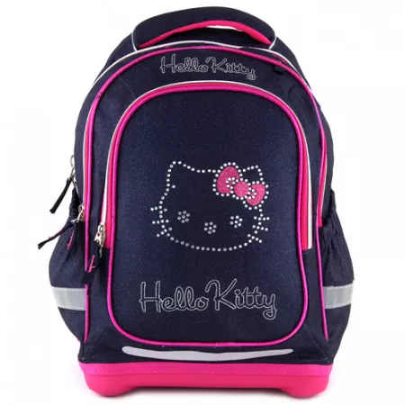 Školní batoh Target, kočička Hello Kitty, tmavě modrý jeans