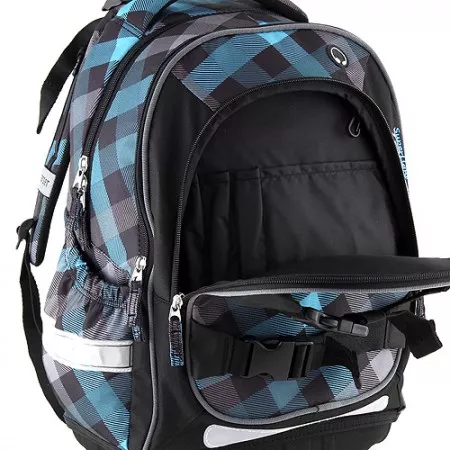 Školní batoh Target, modré kostky