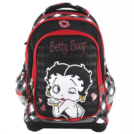 TARGET Batoh školní, panenka Betty Boop, barevné kostky