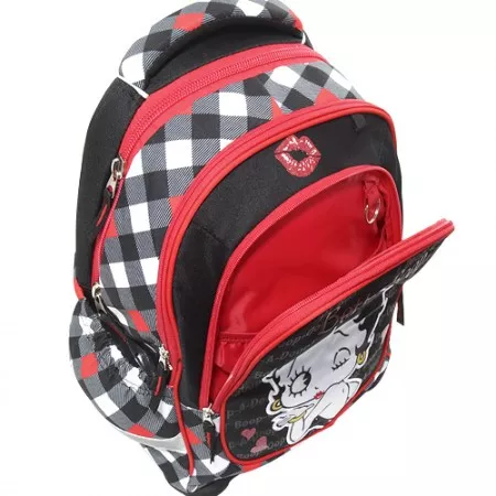 Školní batoh Target, panenka Betty Boop, barevné kostky