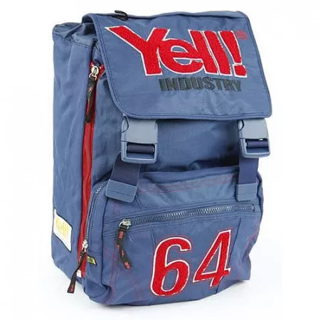 Školní batoh Yell!, číslo 64, modrý, 2 spony