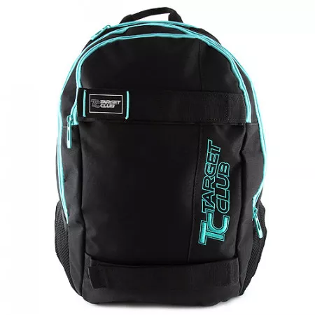 Sportovní batoh Target, černý s modrým nápisem