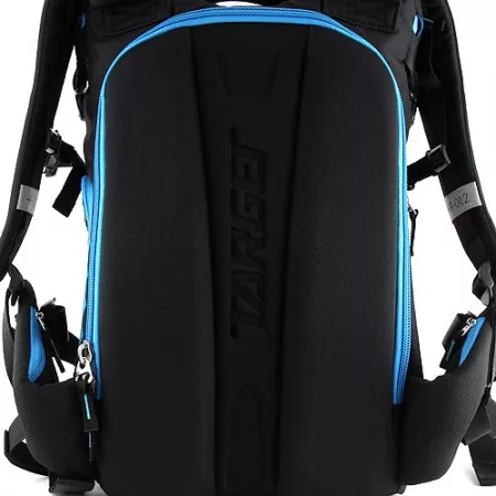 Sportovní batoh Target, černý s modrými ornamenty