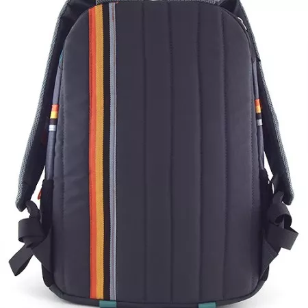 Batoh sportovní Target Retro, šedý s barevnými proužky