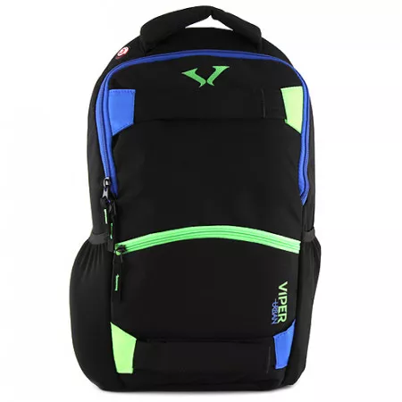 Sportovní batoh Target, modrý a zelený zip