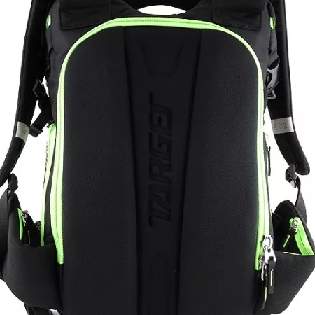 Sportovní batoh Target, černý s jasně zelenými ornamenty