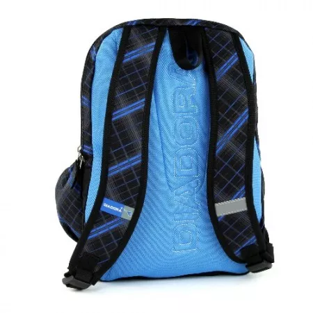 Studentský batoh 056542 Diadora, černo - modrý s nášivkou