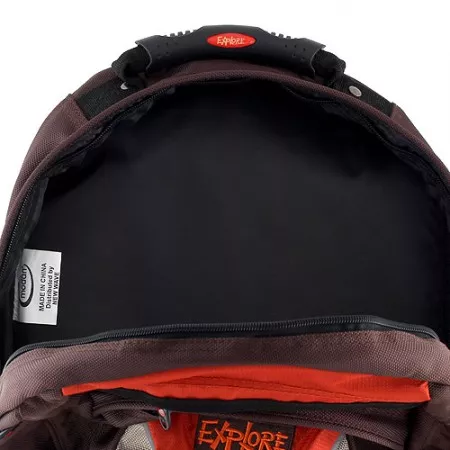 Batoh studentský Explore, hnědo-oranžový, 46 x 30 x 18cm