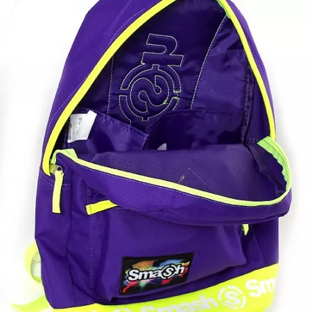 Studentský batoh 056979 Smash, fialový, koženkový pruh