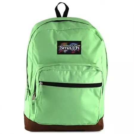Studentský batoh 056986 Smash, neonově zelený, semišový pruh
