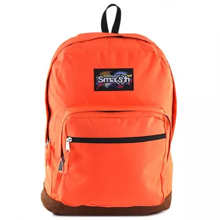 Studentský batoh 056988 Smash, neonově oranžový, semišový pruh