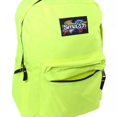 Studentský batoh 062357 Smash, neonově žlutý, včetně penálu