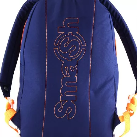 Studentský batoh 062374 Smash, námořnická modř, koženkový pruh