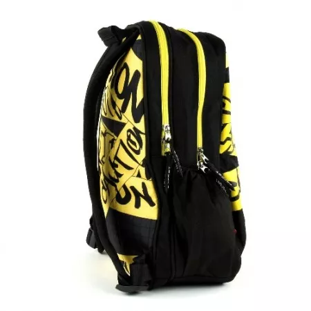 Studentský batoh 056527 Spray Ground, černo - žlutý, grafity