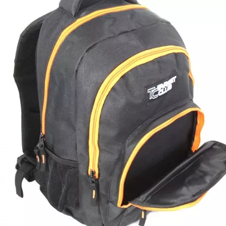 Studentský batoh 056501 Target, černý - oranžové zipy