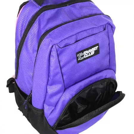 Studentský batoh 056508 Target, fialovo - černý, růžová záda 