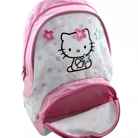 Batůžek Hello Kitty, Blue Flower, růžovo-modrý