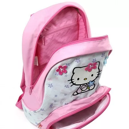 Batůžek Hello Kitty, Blue Flower, růžovo-modrý