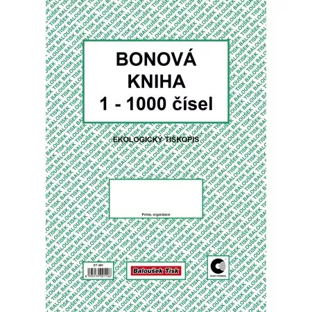 Bonová kniha A4 ET400