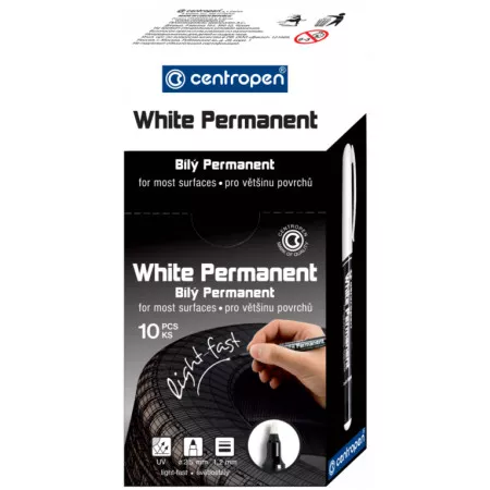 Centropen 2686 bílý permanent 1,2 mm