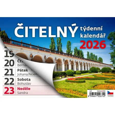 Čitelný týdenní kalendář (S27-26)