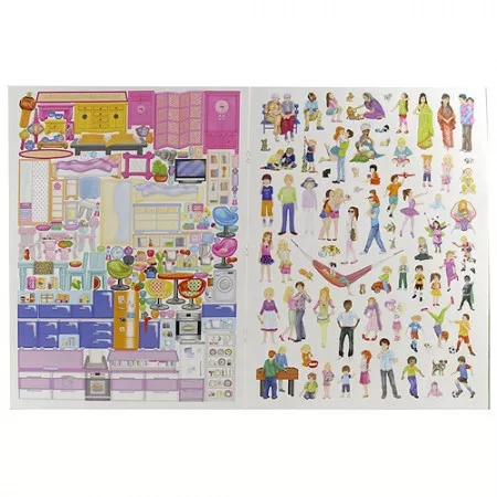 Create Your Kreativní sada Sweet Home Béžový domek s modrými okny