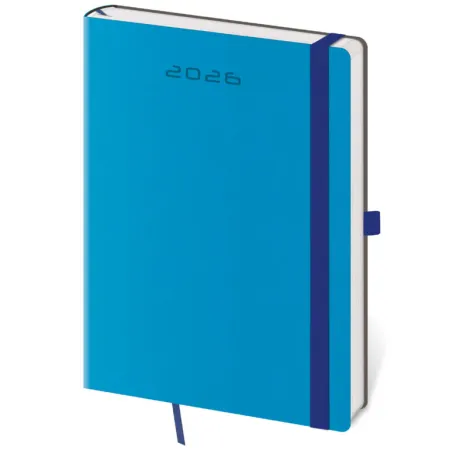 Denní diář A5 Flexies modrý s poutkem (DF422-2-26)