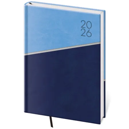 Denní diář A5 Line modrý (DL422-1-26)