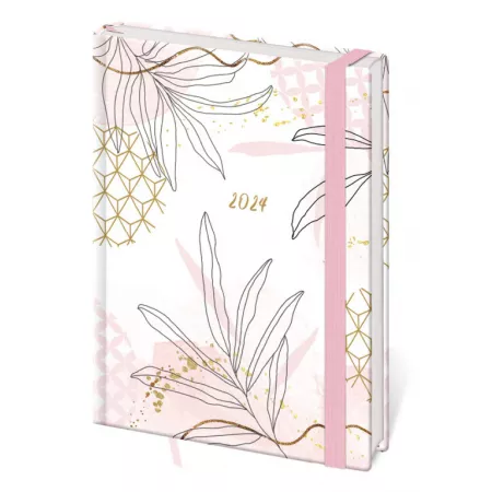 Denní diář A5 Lyra design 1-5 s gumičkou (DLY422-2-24)