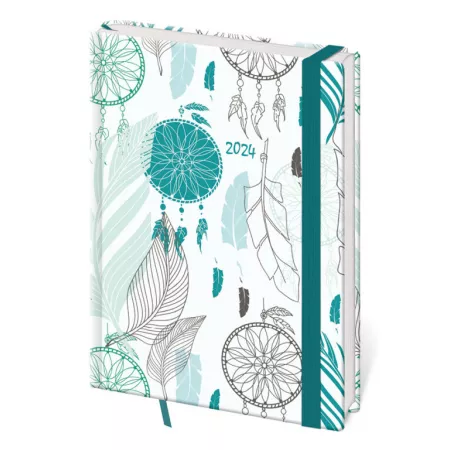 Denní diář A5 Lyra design 1-5 s gumičkou (DLY422-2-24)