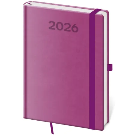 Denní diář A5 Print Pop fialový (DPP422-12-26)