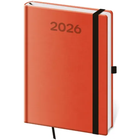 Denní diář A5 Print Pop oranžový (DPP422-10-26)